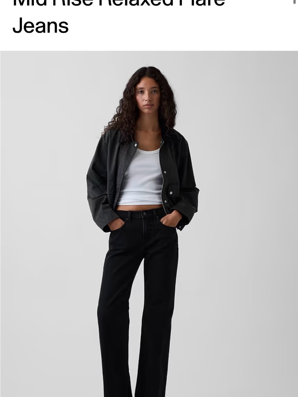 GAP Mid-Rise Relaxed Flare Jeans